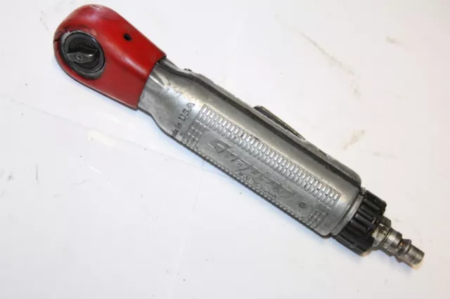 SNAP-ON TOOLS FAR25A 1/4" Drive (5-25 ft. lb.) AIR COMPACT RATCHET WITH RED BOOT