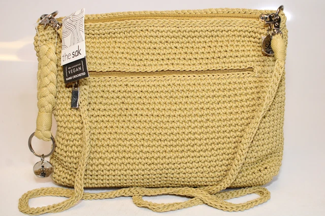 The Sak NEW Vegan Hand Crocheted Crochet Craze Crossbody Satchel Bag 108819 $49