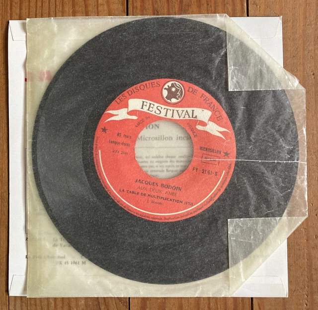 JACQUES BODOIN La table de multiplication 45 TOURS EUR 10,00