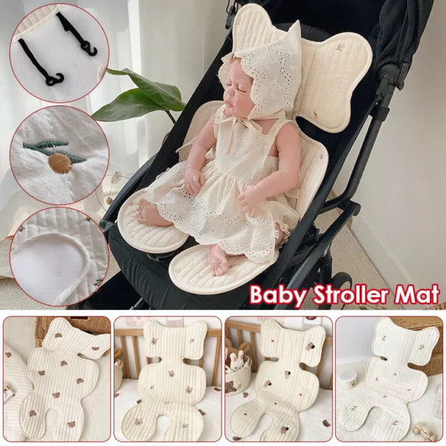 Baby Kid Stroller Liner Breathable Soft Cotton Pram Car Seat Cushion Seat Pad