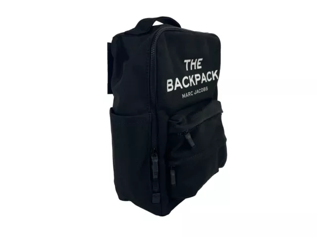 Marc Jacobs The Backpack Black Canvas Bookbag 2