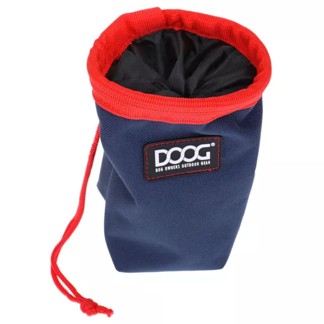 DOOG Traiter Pouch - Sac de Snack / Friandise Bleu Marine / Rouge, Neuf