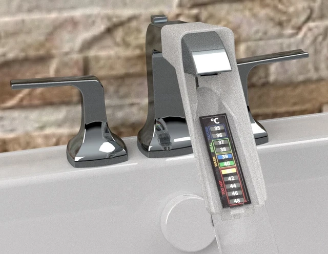 Badethermometer passend zu Ihrem Mixerhahn spart Zeit, Energie und Geld