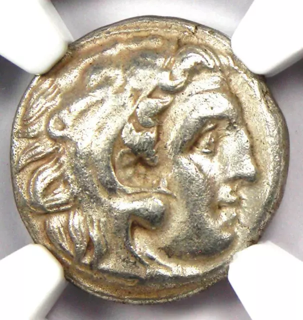 Lysimachus Alexander Silver AR Drachm Greek Thrace Coin 305 BC - NGC Choice VF