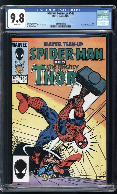 Marvel Team-Up 148 CGC 9.8 NM/M Thor Human Torch Spider-Man Al Milgrom cover