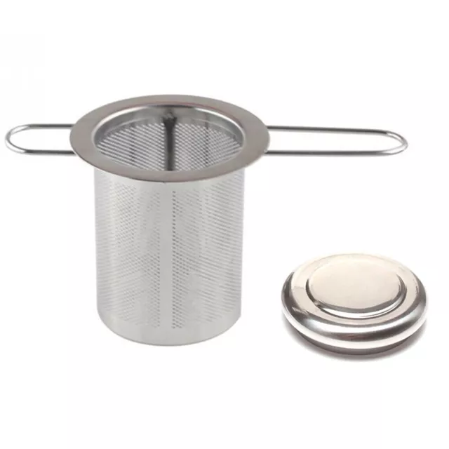 Stainless Steel Mesh Tea Infuser Metal Cup Strainer Loose Leaf Filter w/ Handle