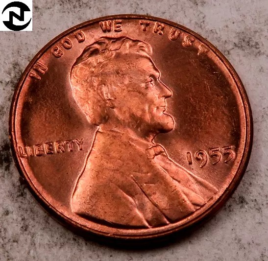 1955 DDO Lincoln Wheat Penny Cent Error ~ Gem BU (red) ~ 1 Coin