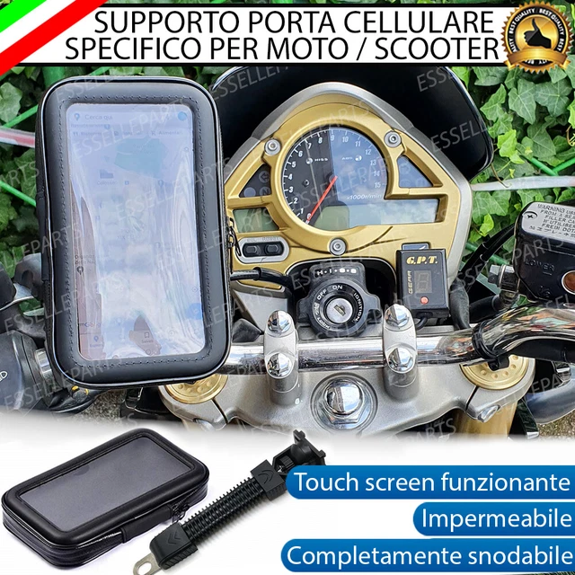 Custodia Supporto Impermeabile Moto Scooter Porta Cellulare Smartphone