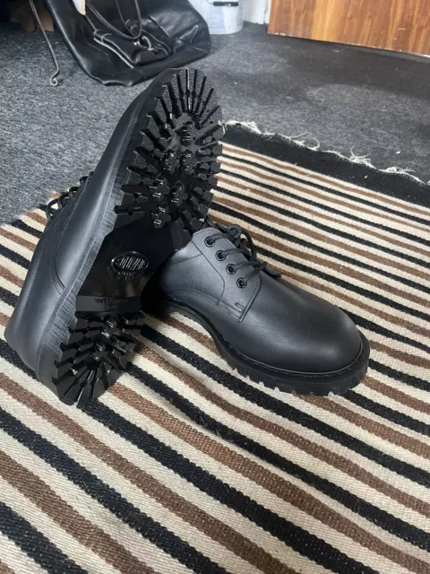 MHL MARGARET HOWELL monkey boot solovair black leather boot 190.00 PicClick UK