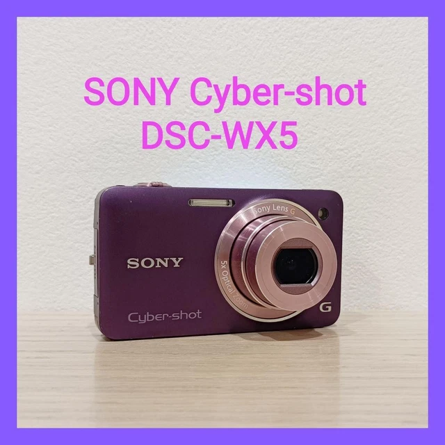 SONY Cyber-shot DSC-WX5 パープル SONY Digital Camera Purple DSC-WX5 Cyber Shot 5x Optical