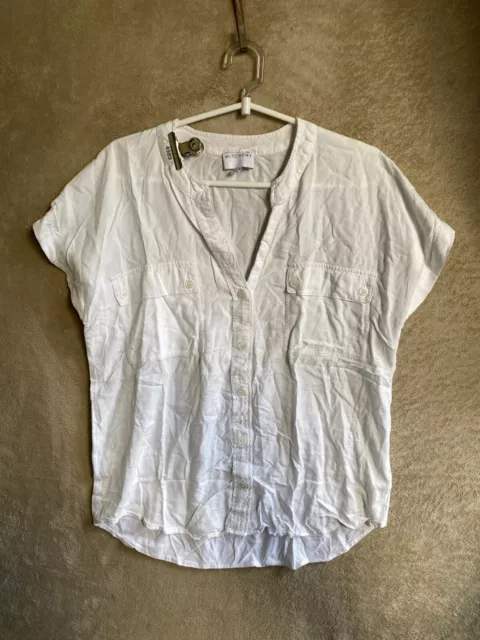 Witchery Casual Shirts Top Size S Womens White Sleeveless