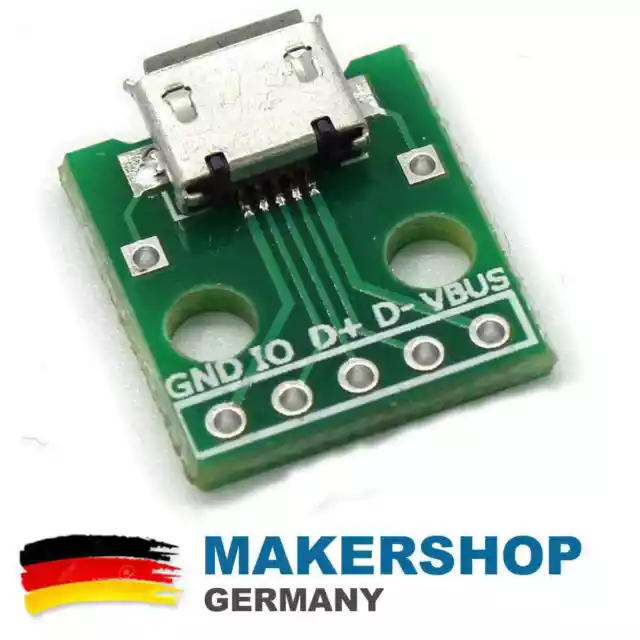 Micro USB Breakout Modul Board Platine Mikro Dip Dil Adapter Arduino 5-Pin
