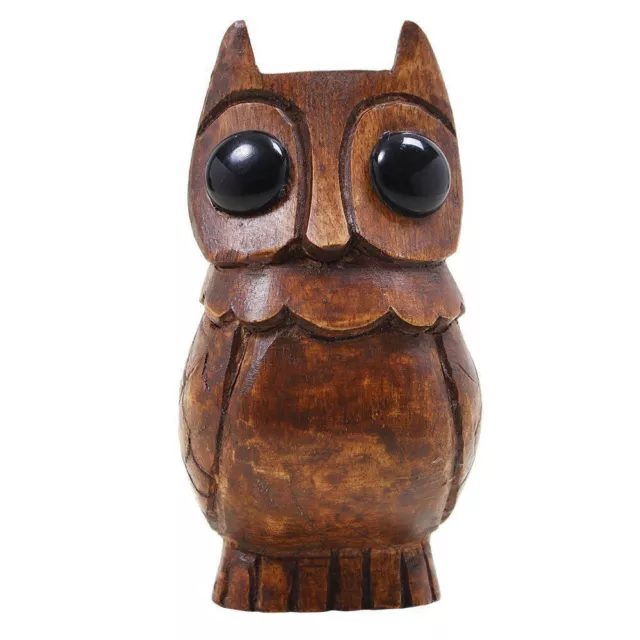 Wooden Owl Eyeglass Spectacle Holder Handmade Stand for Office Desk Home Decor