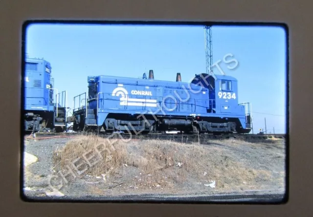 Original '81 Kodachrome Slide CR Conrail 9234 NW2 Clean Elizabethport      35E15