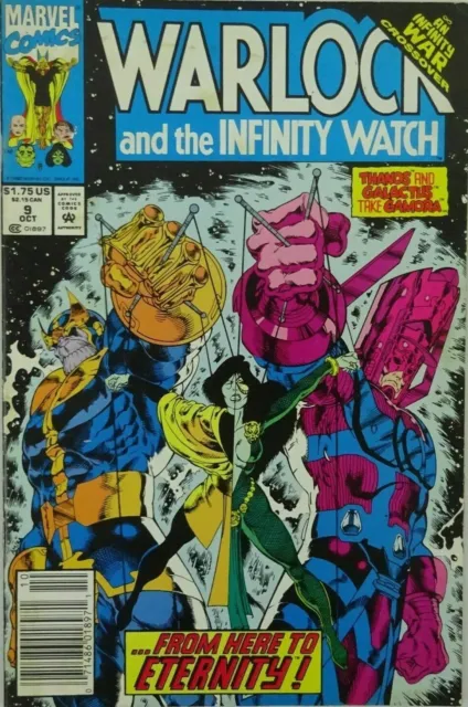 Warlock and the Infinity Watch #9 Marvel Comics Newsstand October 1992 (VFNM)
