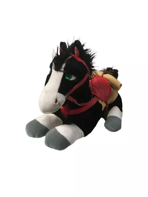 Disney Store Mulan Pony Plush 18 inches Animated Khan Horse Stuffed Animal Toy