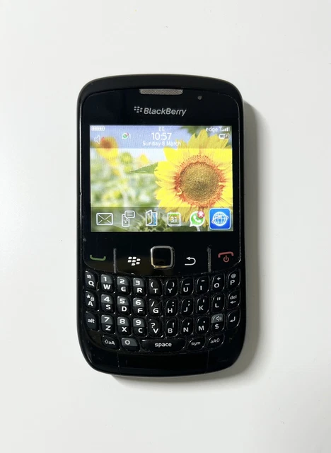 BLACKBERRY CURVE 8520 Black (Unlocked) Retro Phone QWERTY Keyboard