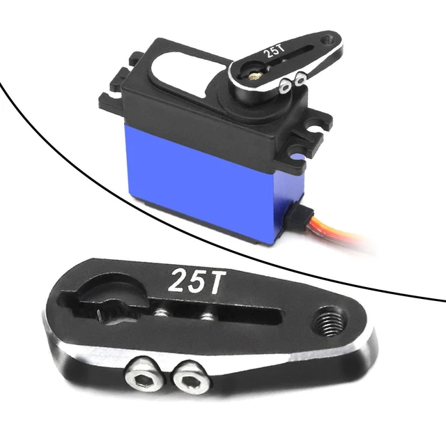 Braccio Servo 21T, Piccolo Braccio Servo 21T In Lega Di Alluminio Con Lavorazione CNC Portatile Per RC Car Truck Buggy Airplane(Tramutante - Foto 7