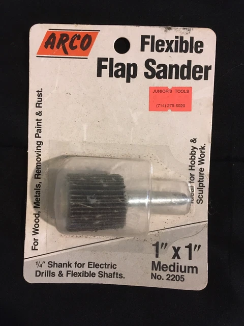 Arco Flexible Flap Wheel Sander 1x1 1/4” - New Old Stock In Package