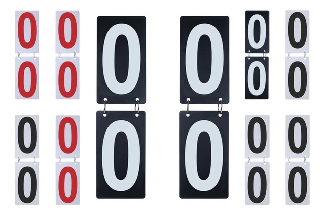2 SETS SCOREBOARD Flip Score Keeper Double Sides Numbers For Tennis ...