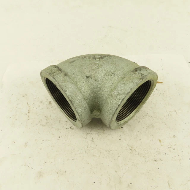 Ward 2" NPT 90° Elbow Galvanized Iron Pipe Schedule 40 USA