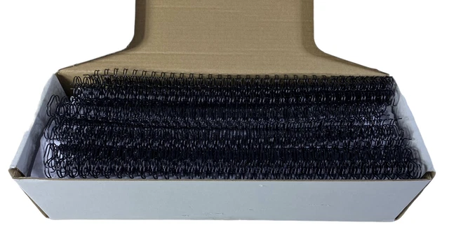 Double Loop Wire Pitch 3:1 32 Loops Wire Bindings 7/16” 100Pcs Multicolored