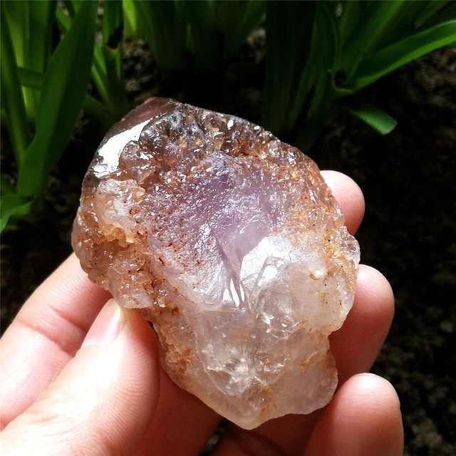 97g 67mm Purple Nirvana Quartz!! Natural Deeply Etched Interference Quartz Point