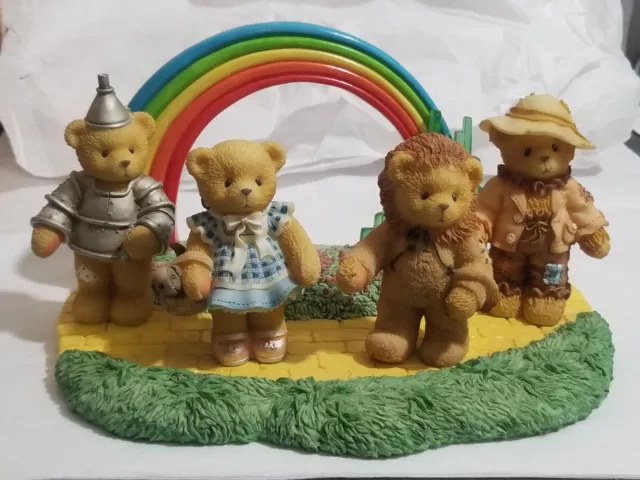 Enesco Cherished Teddies Follow the Yellow Brick Road Collector Set Wizard of Oz