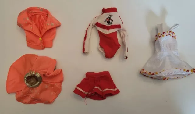 Barbie Doll Clothes Incl. N. Carolina Wolfpack Cheer Leader Uniform vintageL-29