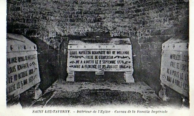 95-31 cpa St Leu-taverny - eglise caveau famille imperi