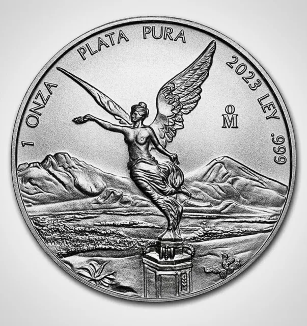 2023 Libertad 1 oz Mexico Silver Bullion Coin .999+ BU in Capsule