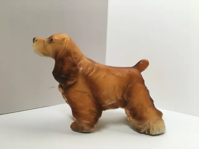 Cocker Spaniel Ceramic Figurine Show Dog Pose Realistic