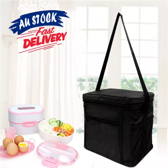 Lunch Bag Cooler Insulated Picnic Cool Food Thermal Portable Drink Camping Large