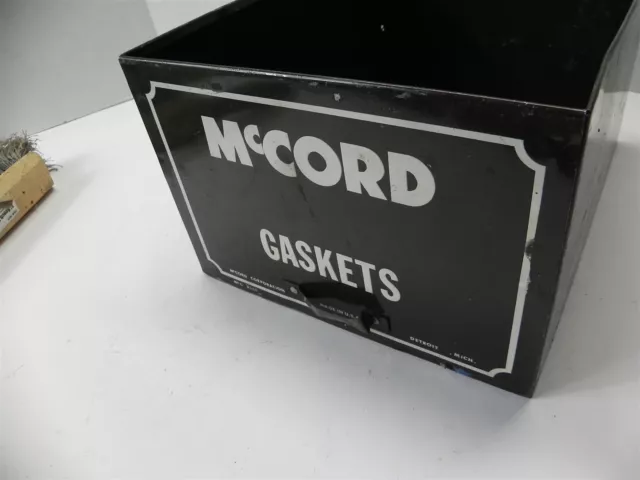 Vintage Mccord Gasket Metal Drawer 1930-1940 Display Gas Service Station Vintage Mccord Gasket Metal Drawer 1930-1940 Display Gas Service Station