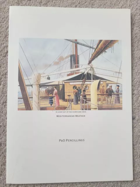 Vintage Canberra Cruise Luncheon Menu - P&0 Pencillings-Sunday 29Th  August 1993