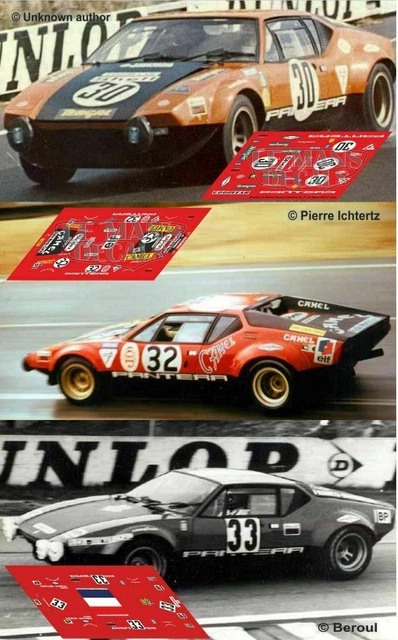 Modèle Réduit Spark 1/43 De Tomaso Pantera N°32 Le Mans 1972 - Miniature Neuve
