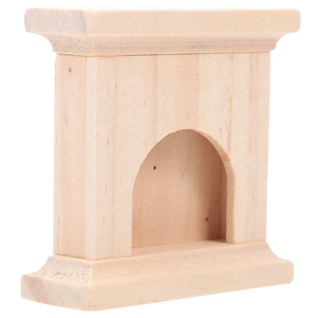 Mini Casa Micro Paisaje Decoración Hágalo usted mismo Madera Chimenea Muñeca Casa Decoración