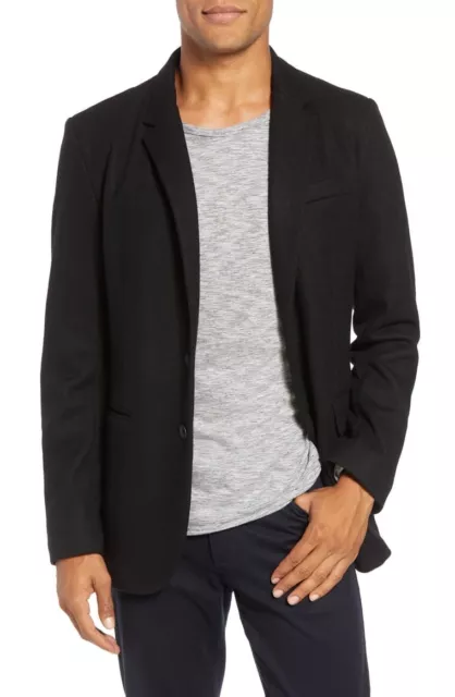 NEW Rag & Bone Deconstructed Razor Wool Blend Blazer - Black - Size 44