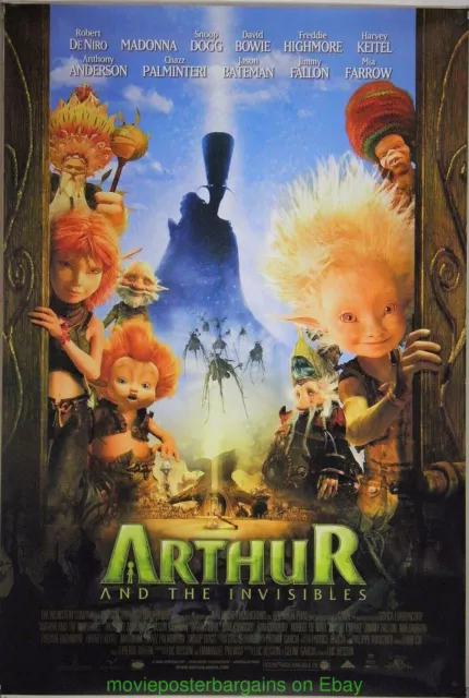 ARTHUR AND THE INVISIBLES MOVIE POSTER DS Final 27x40 Near Mint Condition