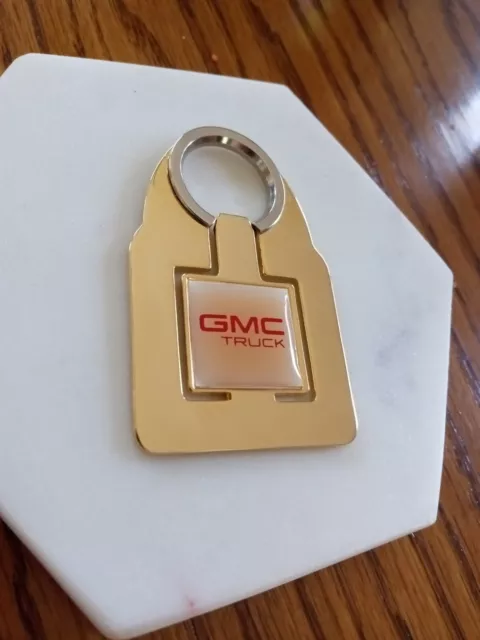 NOS 1990's GMC Truck Gold Plated Key Chain Accessory Fob SURELOC 1980's OEM GM