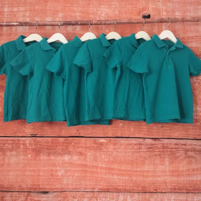 Magliette polo verde bambini 4-5 anni uniforme scolastica George