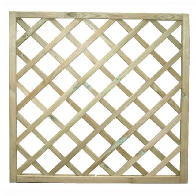 Pannello Grigliato In Legno Di Pino Per Giardino - Rampicanti, Recinzione, Privacy | 120x180 Cm - Foto 5