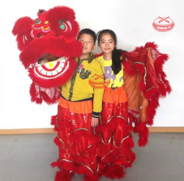 New Chinese Kung Fu Lion Dance Mascot Costumes South Lion (two Children Props)