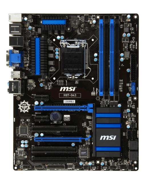 Carte mère MSI Z87-G43 GAMING Intel Z87 LGA 1150 4xDDR3 SDRAM 32 Go ATX - Informatique Carte mère MSI Z87-G43 GAMING Intel Z87 LGA 1150 4xDDR3 SDRAM 32 Go ATX - Informatique