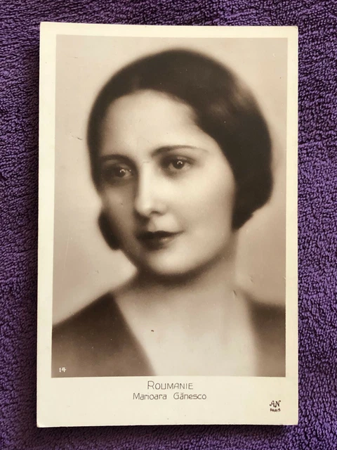 Miss Romania postcard - Marioara Ganesco - Miss Europe 1929 contest