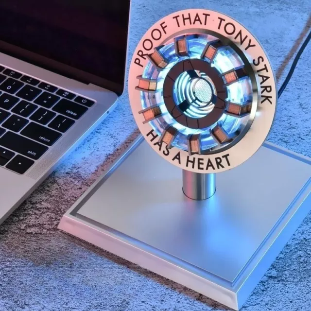 MK2/MK1 Iron Man Arc Reactor Proof that Tony Stark Heart LED Chest Lamp Light