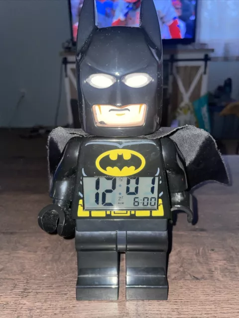 LEGO Batman Alarm Clock DC Comics Super Heroes Digital Display Works Gently Used