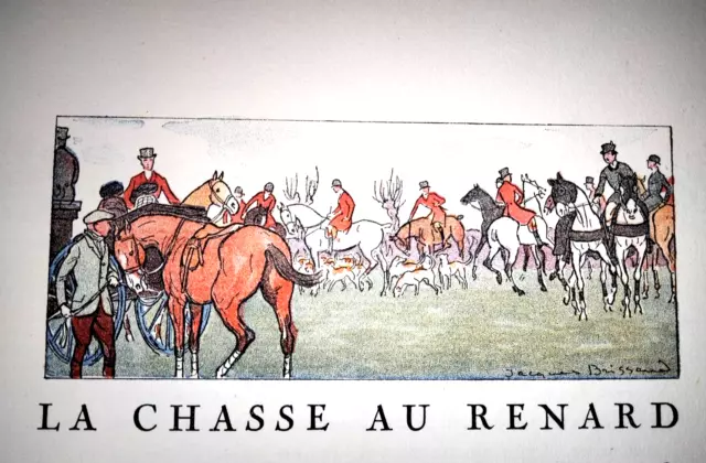 Jacques Brissaud LA CHASSE AU FOX Gazette du Bon Ton EO 1920
