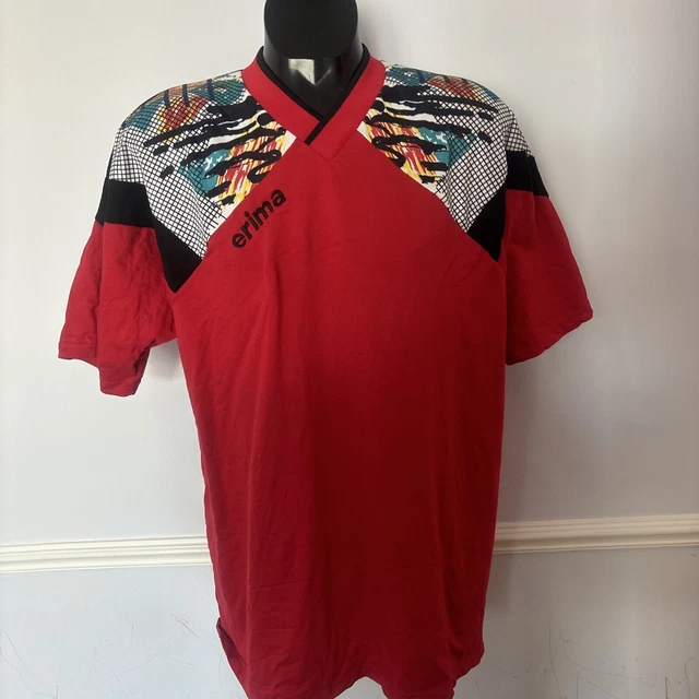 Maillot Vintage Erima Années 90 - Taille L, Dortmund, Watford, Arnhem, AEK Athènes