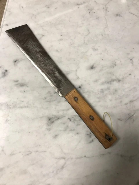 Knife Cleaver Butcher Meat Crusher Cutter Very Sharp Vintage Knife 8 1/4" blade